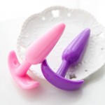 Silicone anal plug for men and women