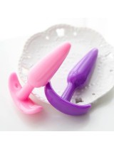 Silicone anal plug for men and women