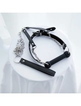 SM sexy products silica gel plug + milk clip traction chain punishment and teaching female slave products alternative toy adult