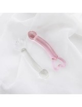 Pink Love Crystal phallus fairy stick glass G point orgasm stick masturbation stick anal plug fun SM adult products