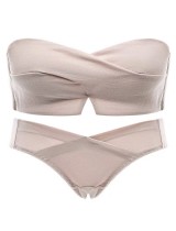 Front button Strapless underwear women's small chest gathering upper non slip invisible bra without trace and steel ring back bra